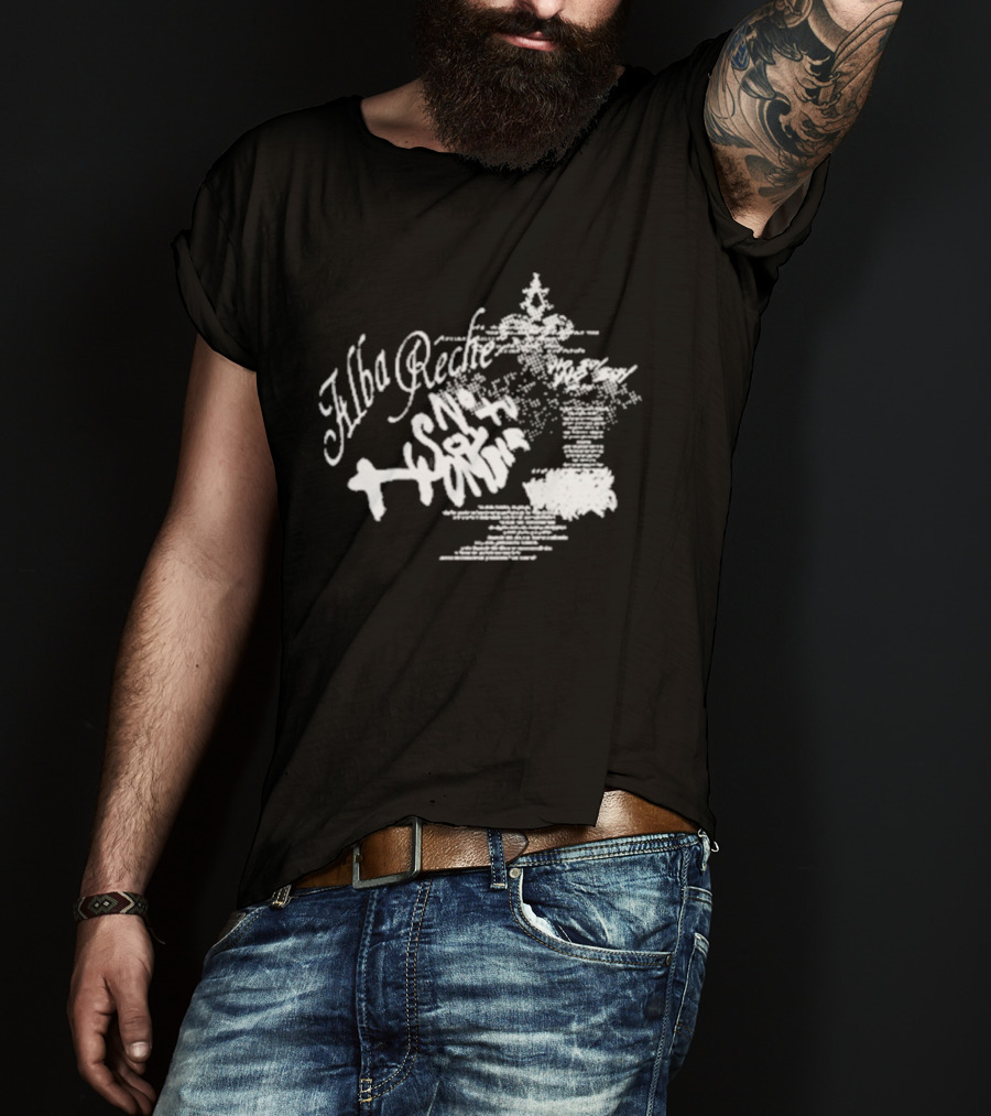 Alba Reche Nsth World Blurry Text T-Shirt