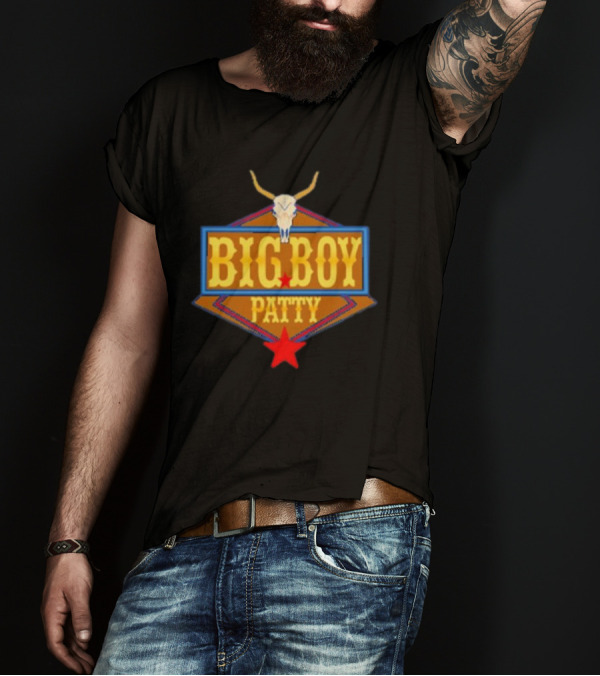 BIG BOY PATTY Texas Longhorn Cowboy Star T-Shirt