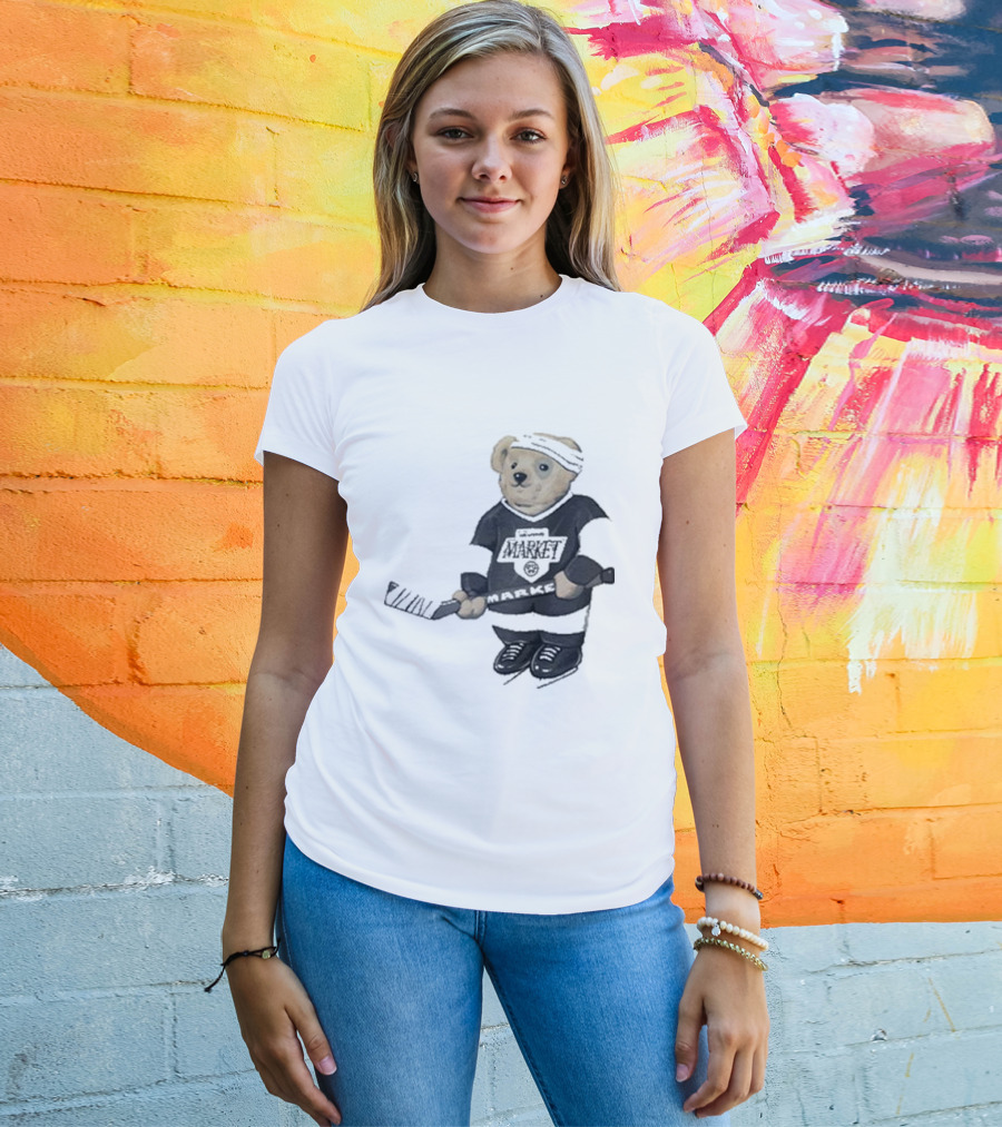 Union Market Hockey Bear T-Shirt
