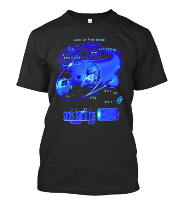 Frogger Everything Is Terrifying Let Yourself Play Scruff's Beautiful Discs CHANNEL17 T-Shirt