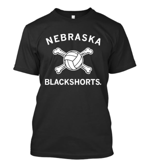 Nebraska Blackshorts Volleyball Crossbones T-Shirt