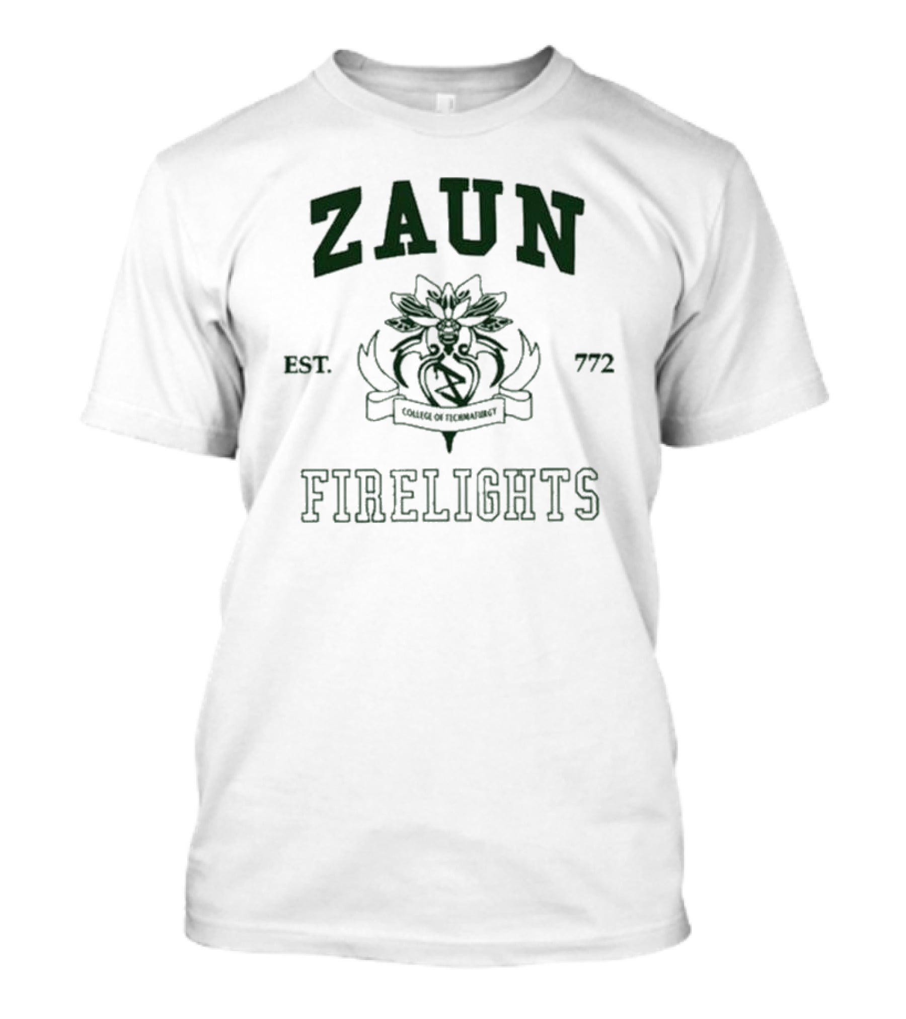 Zaun College Of Technomaturgy Firelights Est 772 T-Shirt