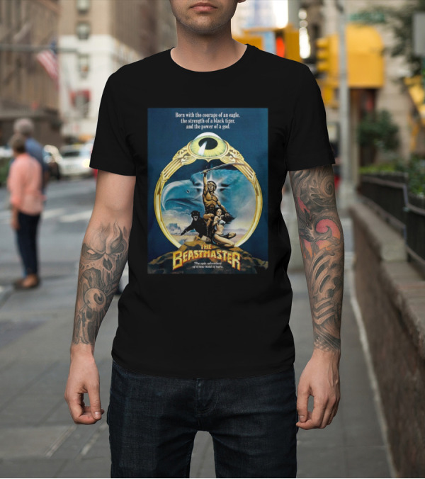 Shirt: Born with the Courage of an Eagle the Beastmaster Epic Adventure T-Shirt Born with the Courage of an Eagle the Beastmaster Epic Adventure T-Shirt