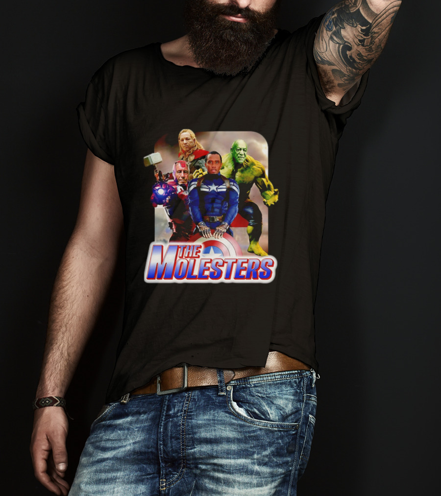 The Molesters Avengers Parody 2025 Captain America Iron Man Thor Hulk T-Shirt