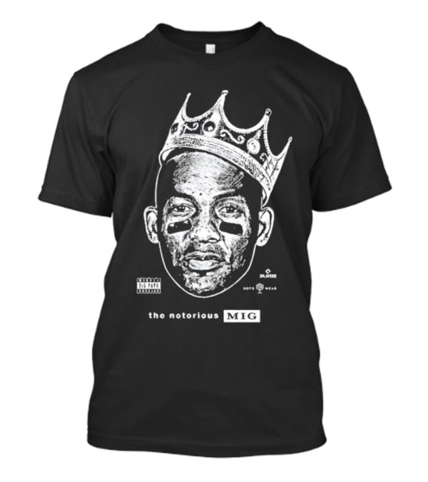 The Notorious Mig Crown Face With Parental Advisory And Labels T-Shirt