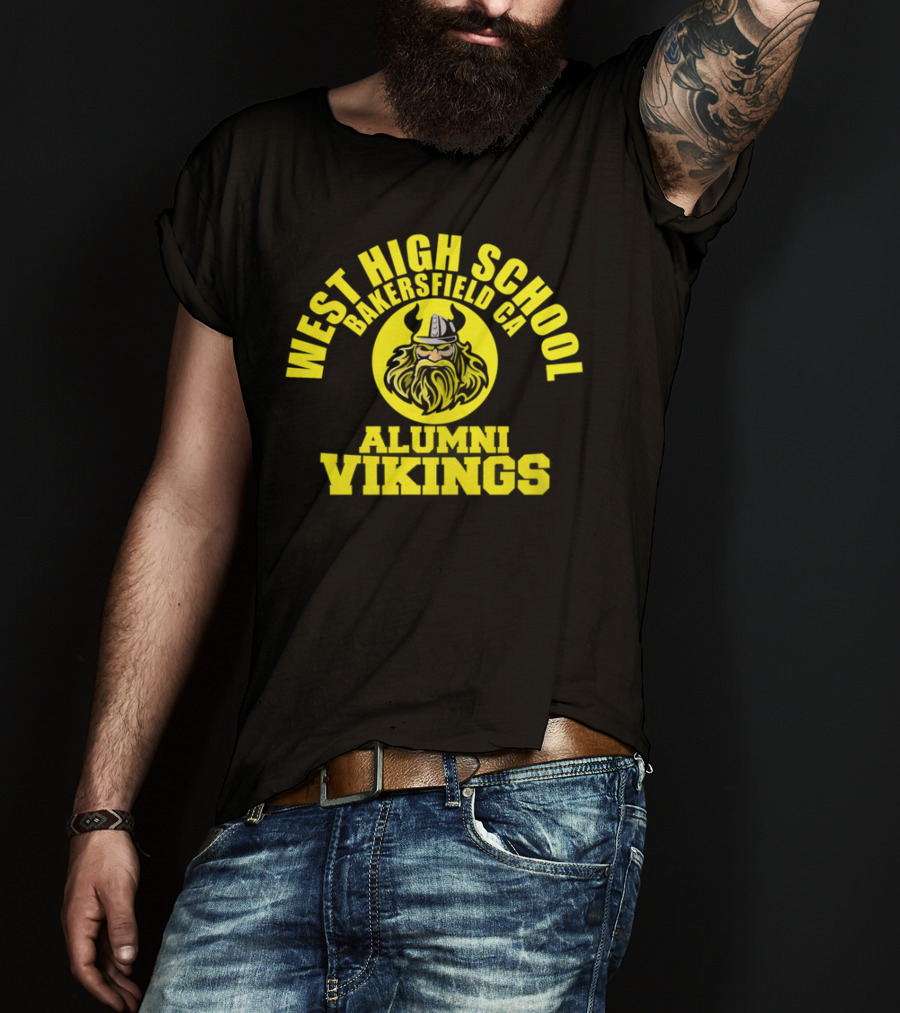 West High School Bakersfield CA Alumni Vikings T-Shirt