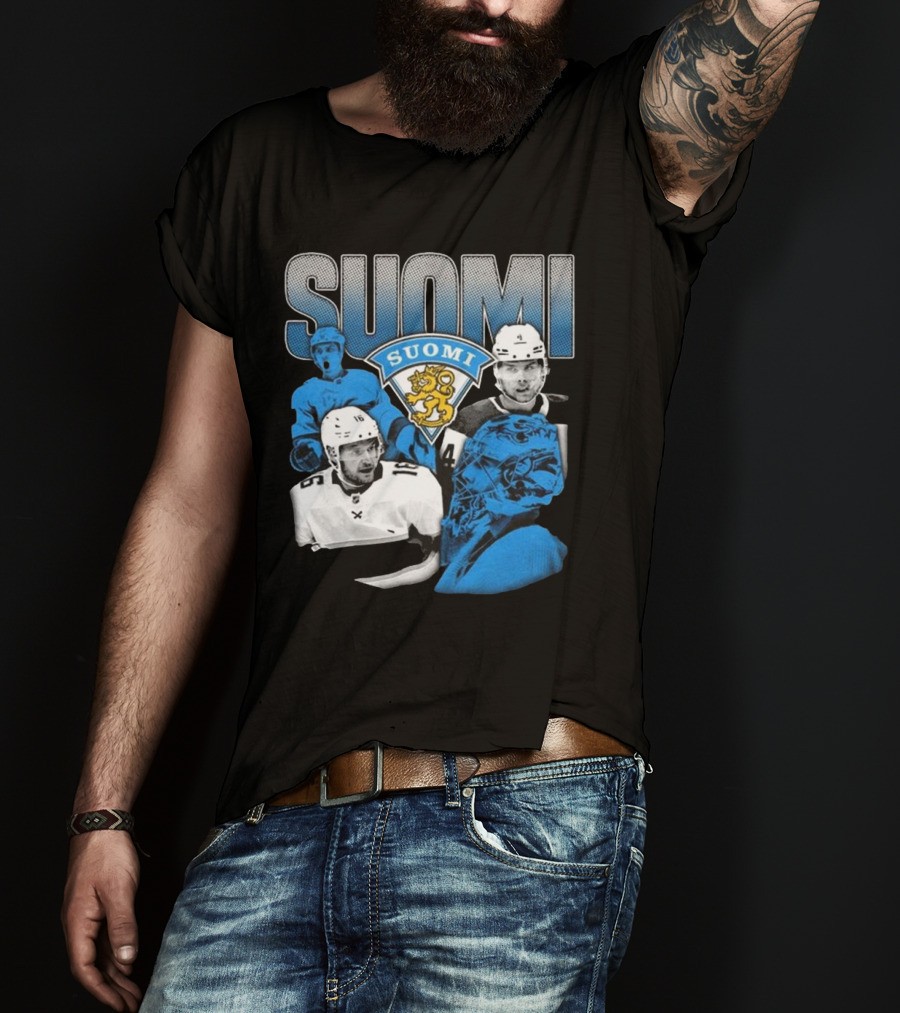 Suomi 4 Nations Team Finland Ice Hockey Players T-Shirt