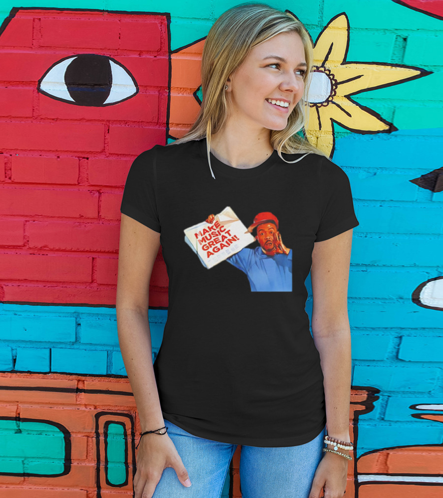 Timbo Land Make Music Great Again Newspaper Character T-Shirt