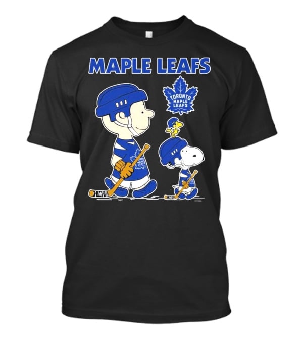 Toronto Maple Leafs Peanuts Snoopy Hockey 2025 Charlie Brown Woodstock T-Shirt