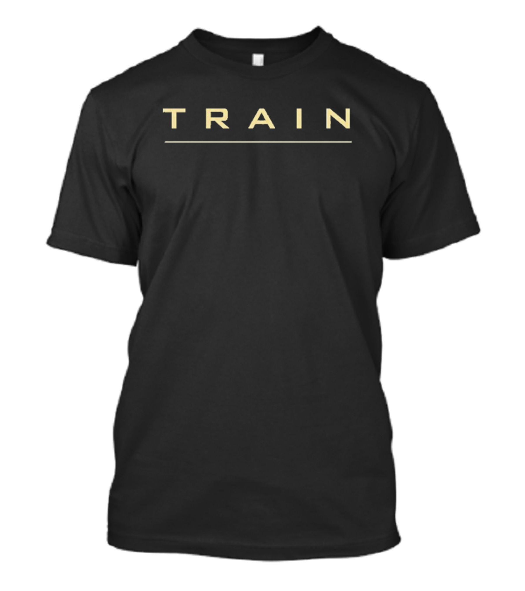 Train Band Wordmark Logo Minimalist Style T-Shirt