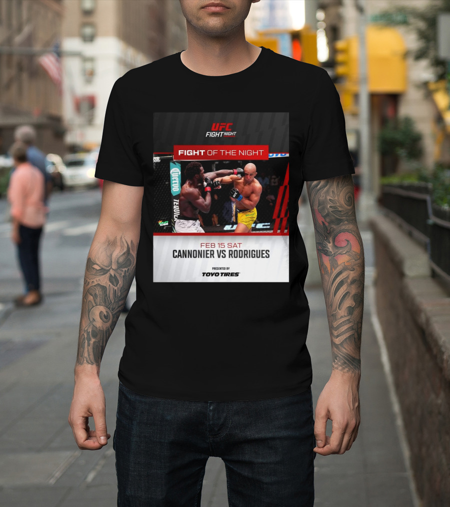 UFC Fight Night February 15 2025 Cannonier Vs Rodrigues Fight of the Night T-Shirt