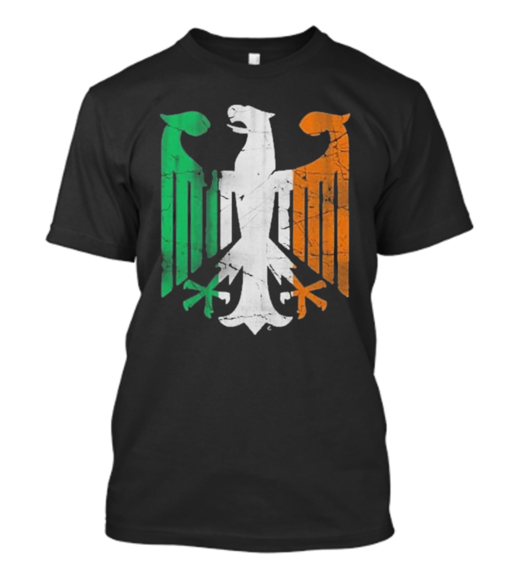 Vintage Irish German Eagle Emblem St Patrick’s Day Heritage T-Shirt