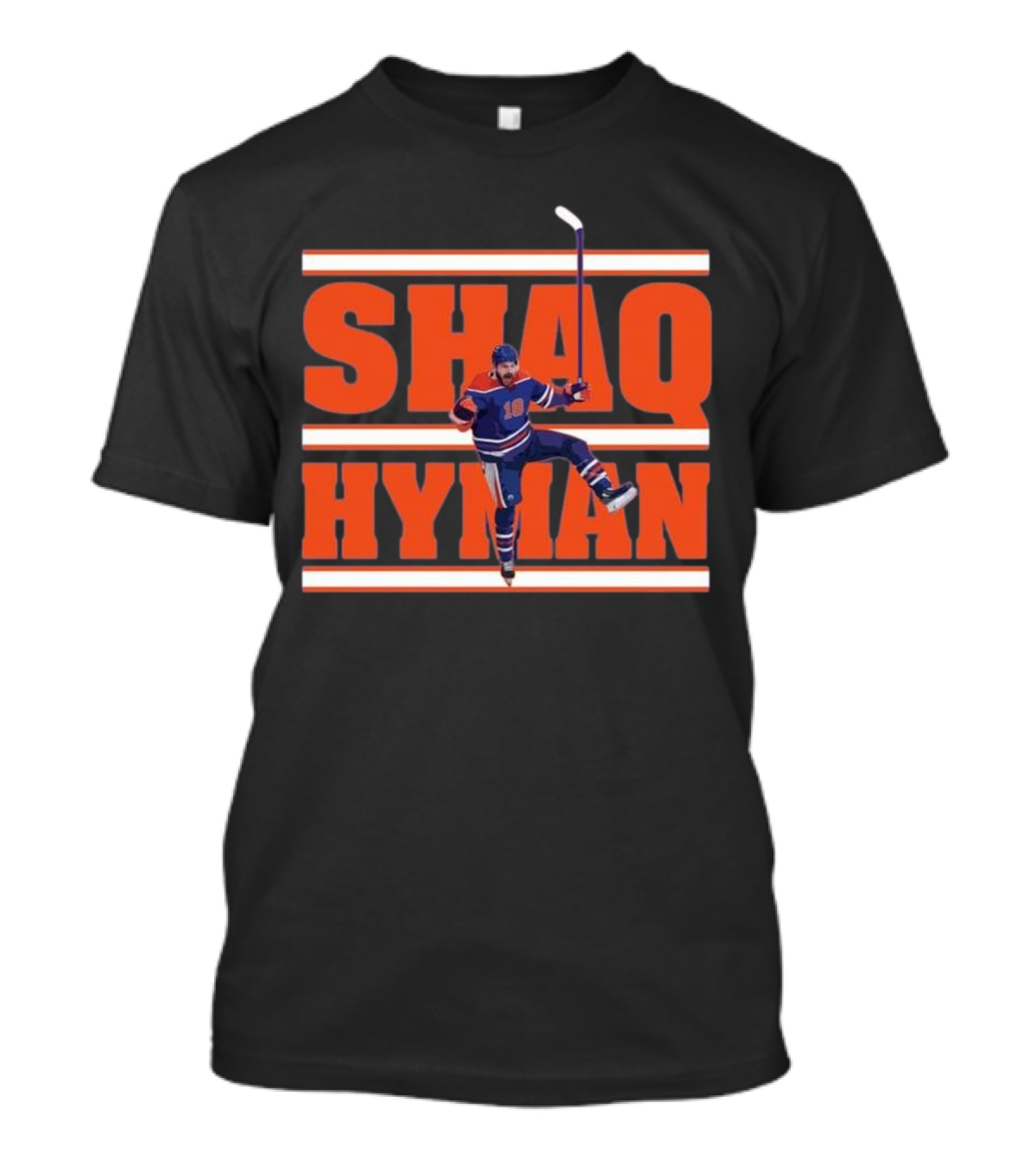 SHAQ HYMAN Hockey Player Celebration T-Shirt