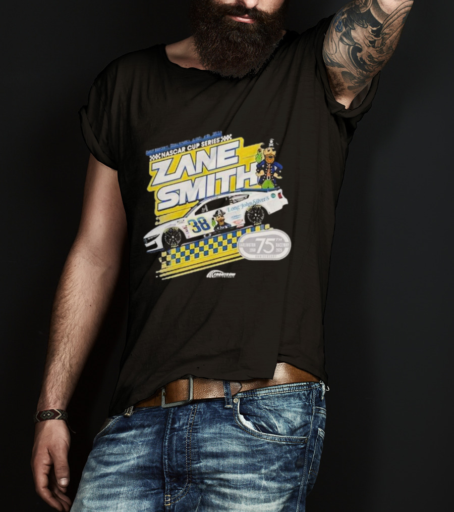 NASCAR Cup Series Zane Smith Long John Silver’s Car 75th Race 38 T-Shirt