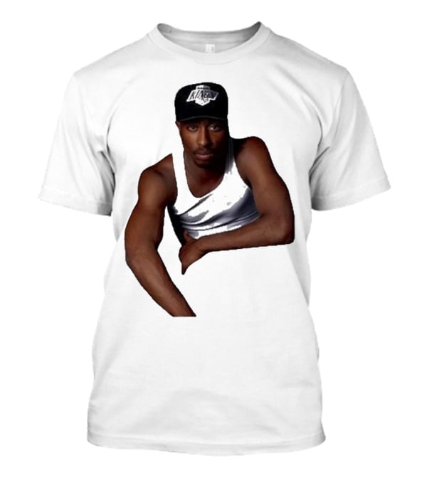 2PAC LA Kings Hat Image T-Shirt