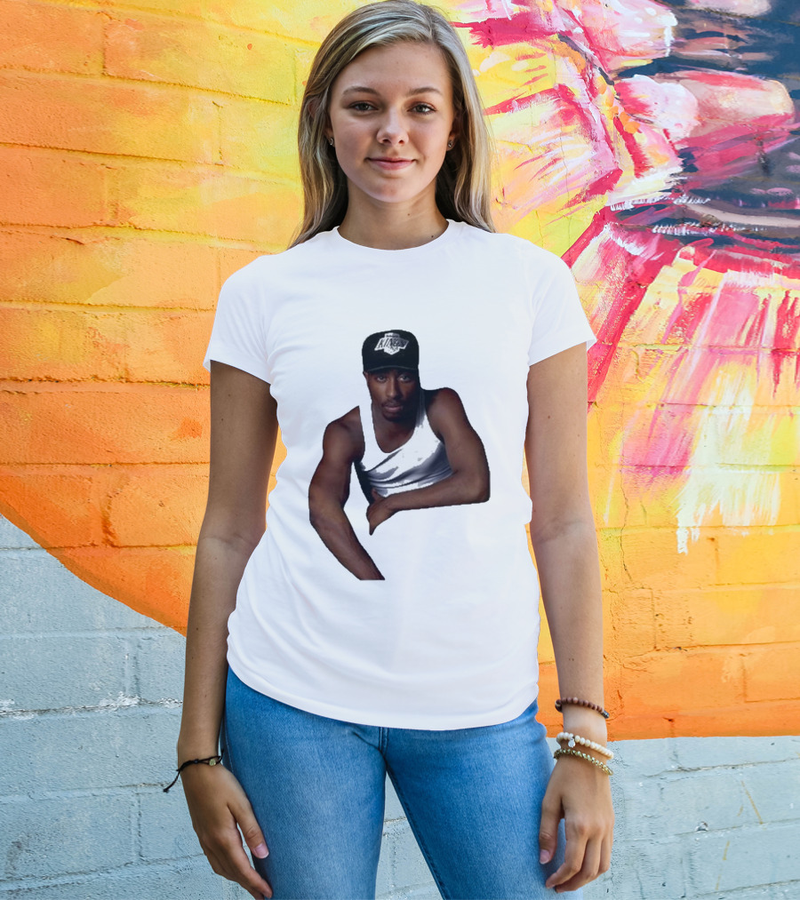 2PAC LA Kings Hat Image T-Shirt