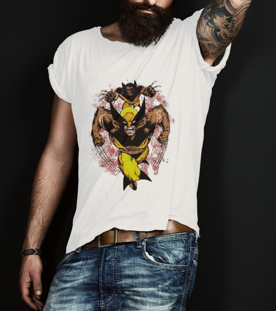 2025 Wolverine And Sabretooth Marvel Ashtro Logan T-Shirt