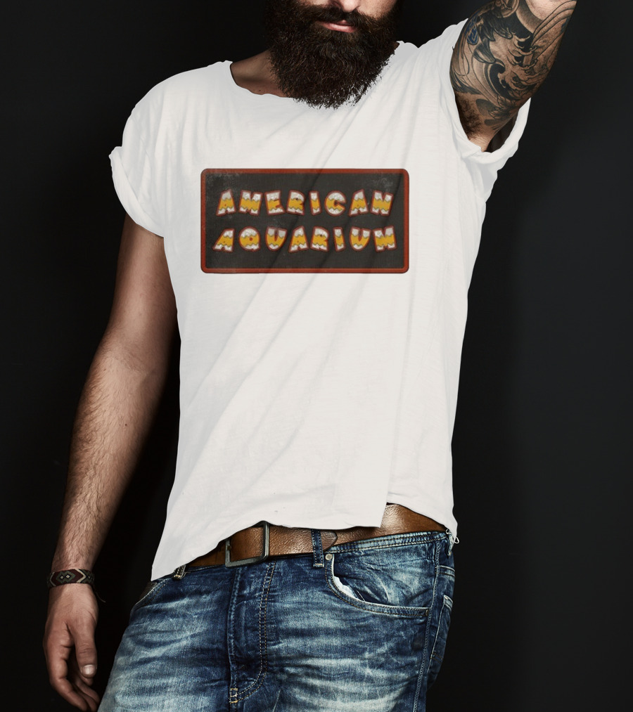 American Aquarium Vintage Aesthetic Letters T-Shirt