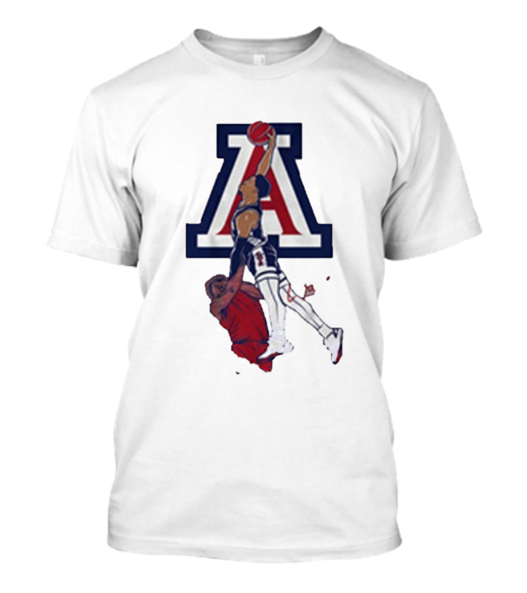 Arizona Basketball Caleb Love Dunking Over Defender T-Shirt