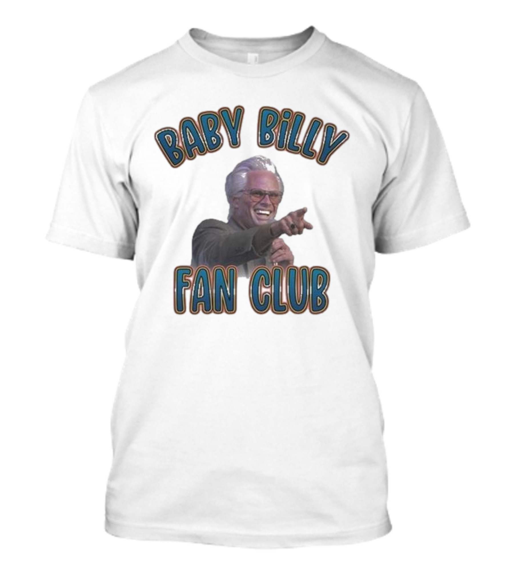 Baby Billy Fan Club Custom Printed Vintage Style T-Shirt