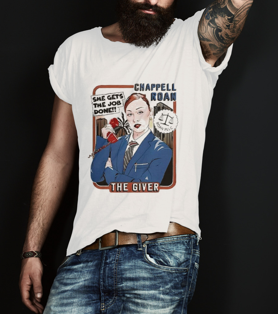 Chappell Roan The Giver Blue Suit Red Rose T-Shirt