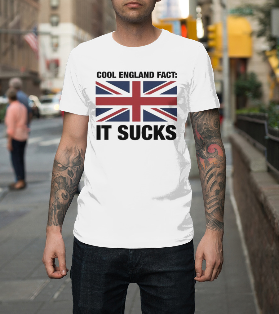 Cool England Fact It Sucks Union Jack T-Shirt