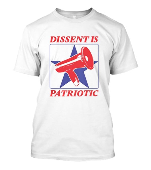 Patriotic Megaphone In Star Symbol Dissent T-Shirt