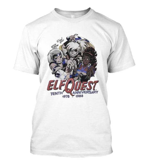ElfQuest Tenth Anniversary 1978 1988 Vintage T-Shirt