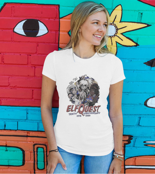 ElfQuest Tenth Anniversary 1978 1988 Vintage T-Shirt