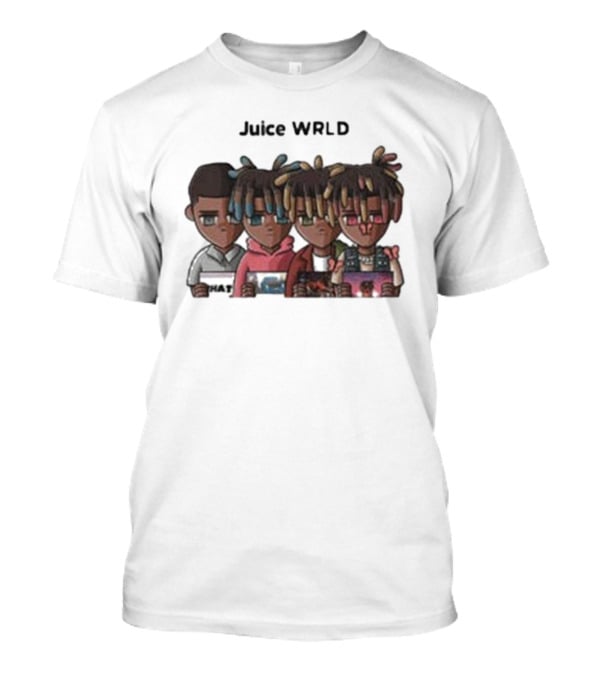 Juice WRLD Evolution Character Progression Holding Album Covers T-Shirt