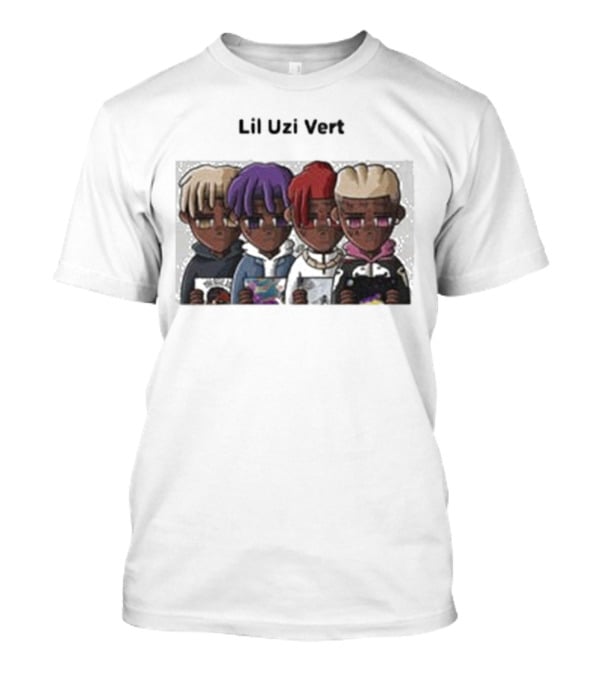 Lil Uzi Vert Evolution Cartoon Characters Holding Albums T-Shirt