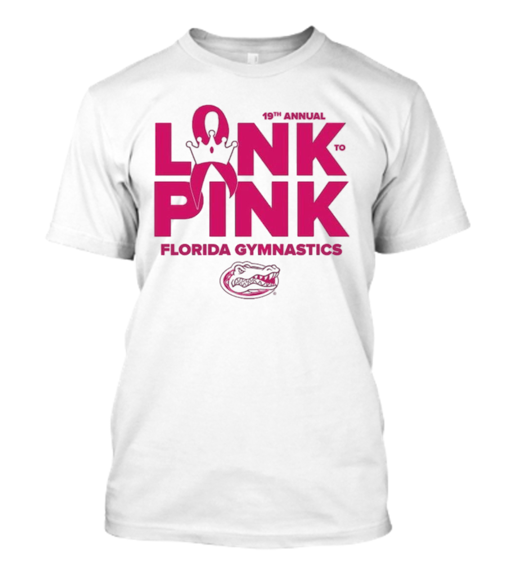 Florida Gators Gymnastics 17th Annual Link To Pink Breast Cancer Awareness Event T-Shirt