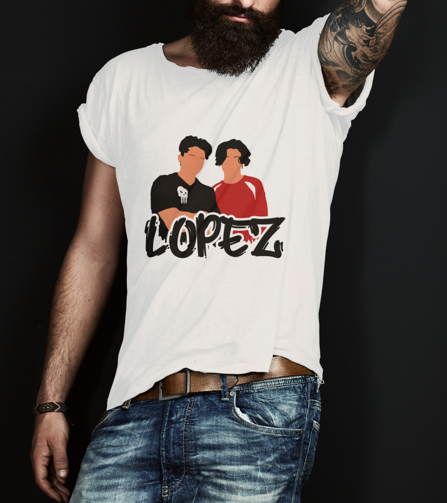 LOPEZ Punisher Skull Duo T-Shirt