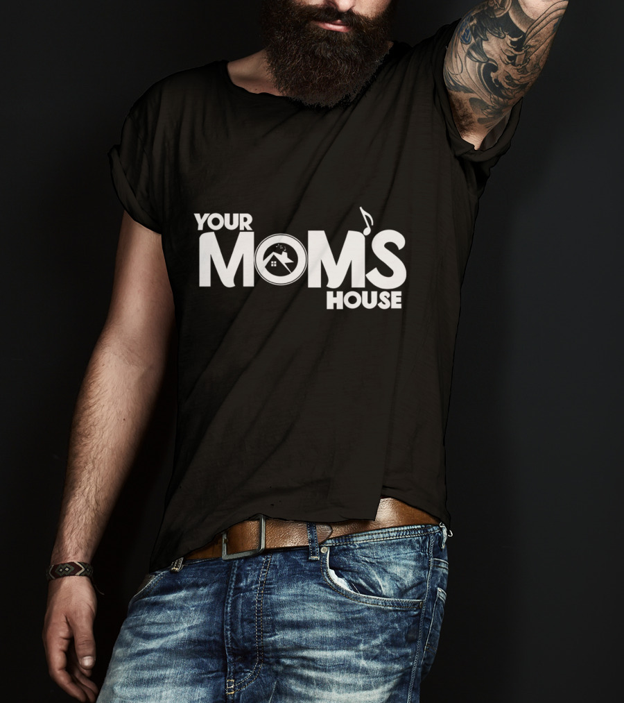 YOUR MOMS HOUSE Music And Home Symbol Collection T-Shirt