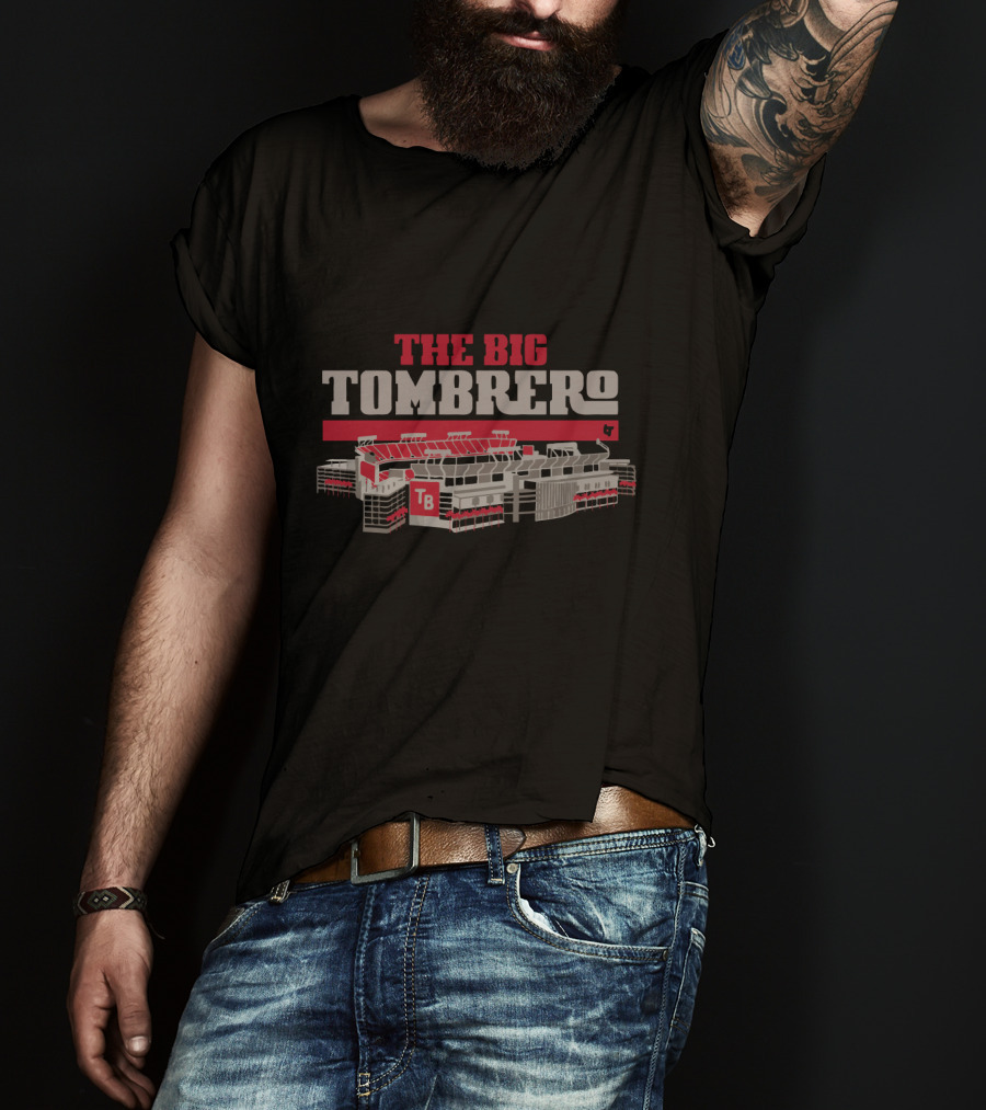 The Big Tombrero Stadium TB Red And Gray T-Shirt