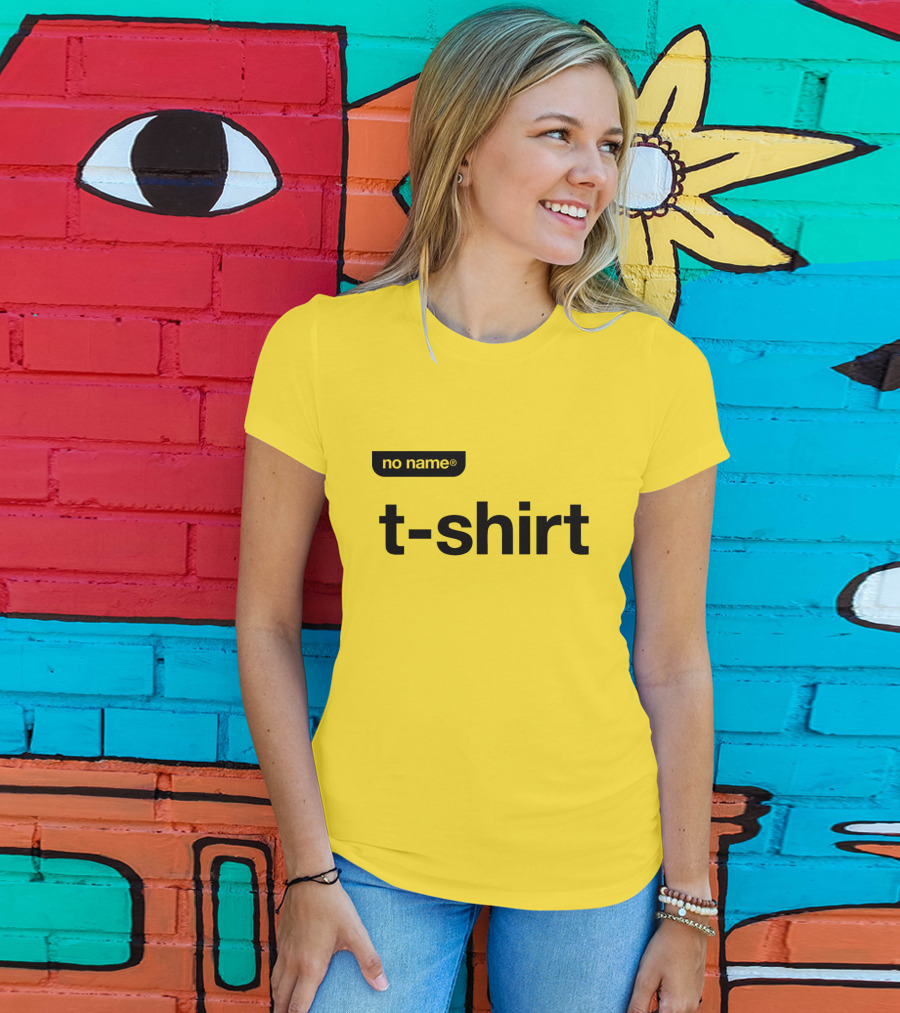 No Name T-Shirt Label Minimalist T-Shirt
