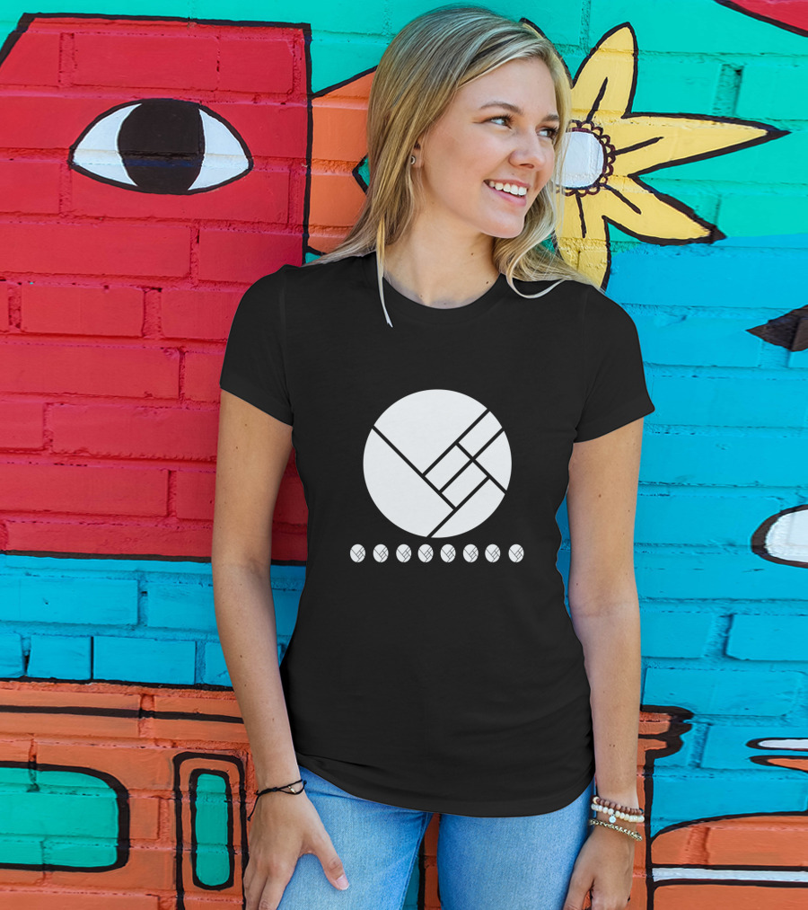 Herobust Geometric Circle And Seven Small Circles Symbol Merchandise T-Shirt