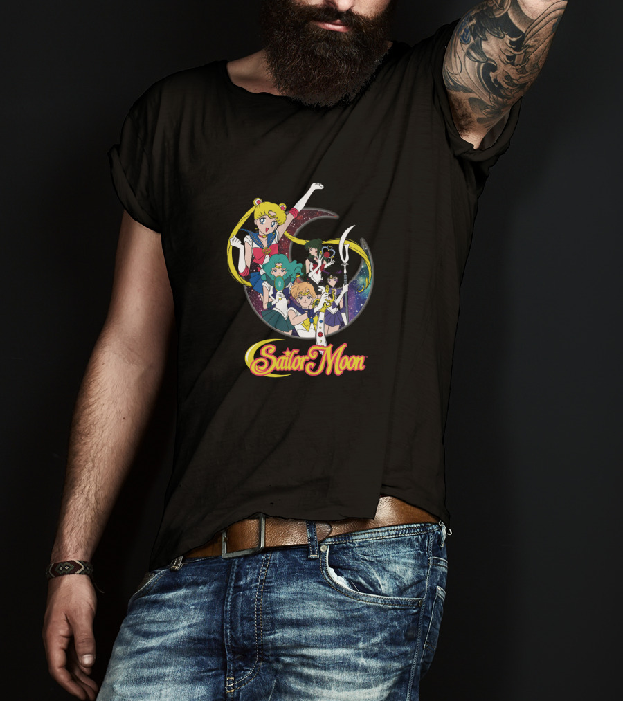 Sailor Moon Sailor Senshi Group Pose T-Shirt