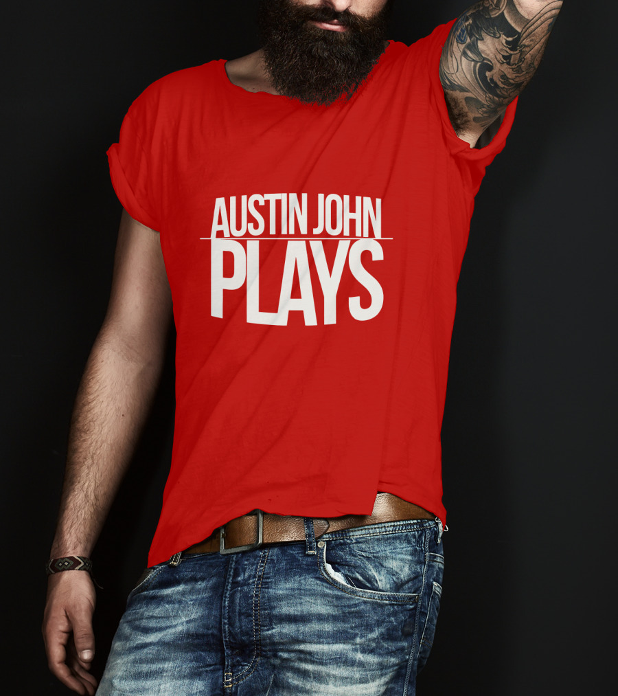 AUSTIN JOHN PLAYS Red Print T-Shirt