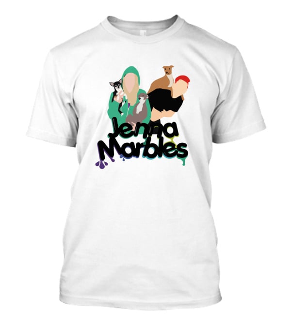 Jenna Marbles Merch Iconic Pet Silhouettes And Text T-Shirt