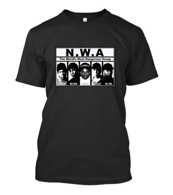 N.W.A The World's Most Dangerous Group Ice Cube MC Ren Eazy-E Yella Dr. Dre T-Shirt
