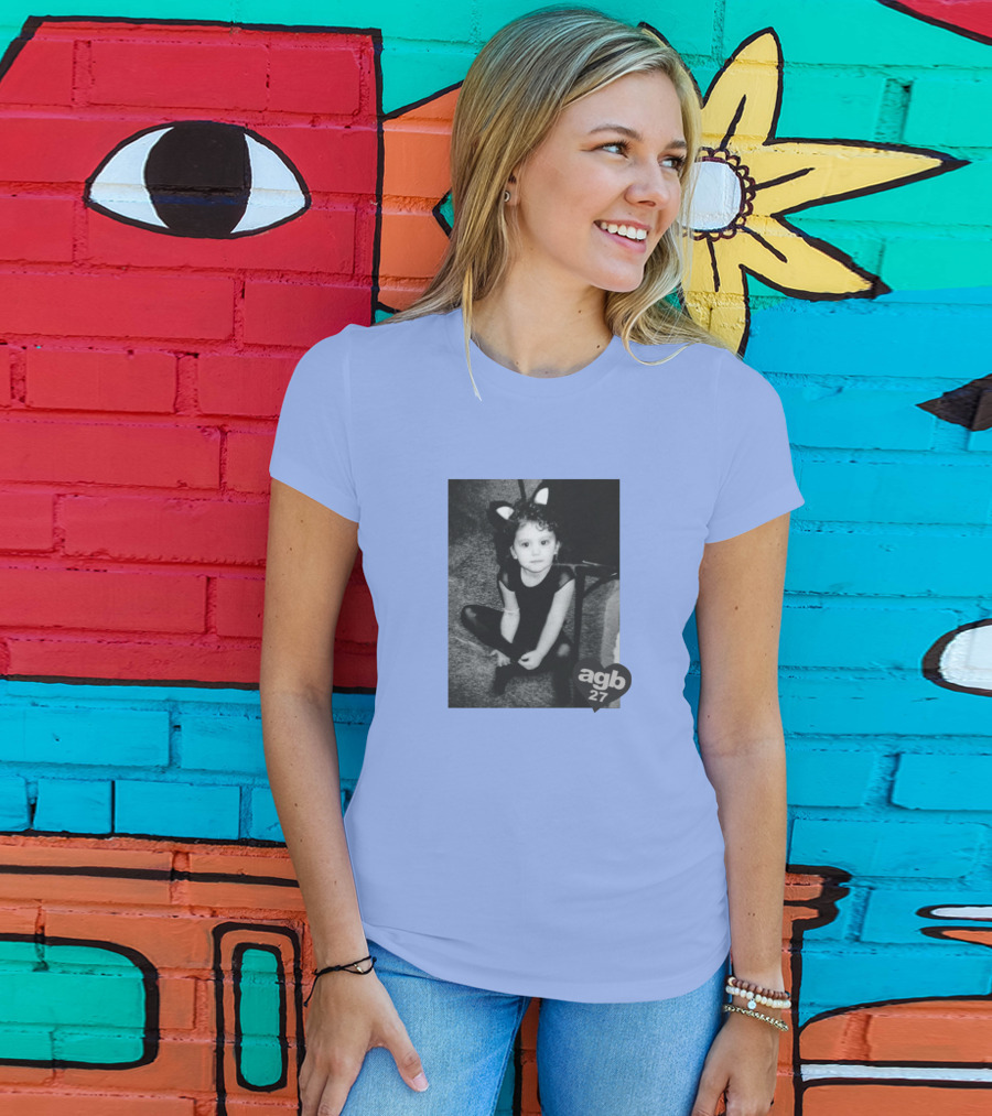 Agb 27 Vintage Style Cat Costume Photograph T-Shirt