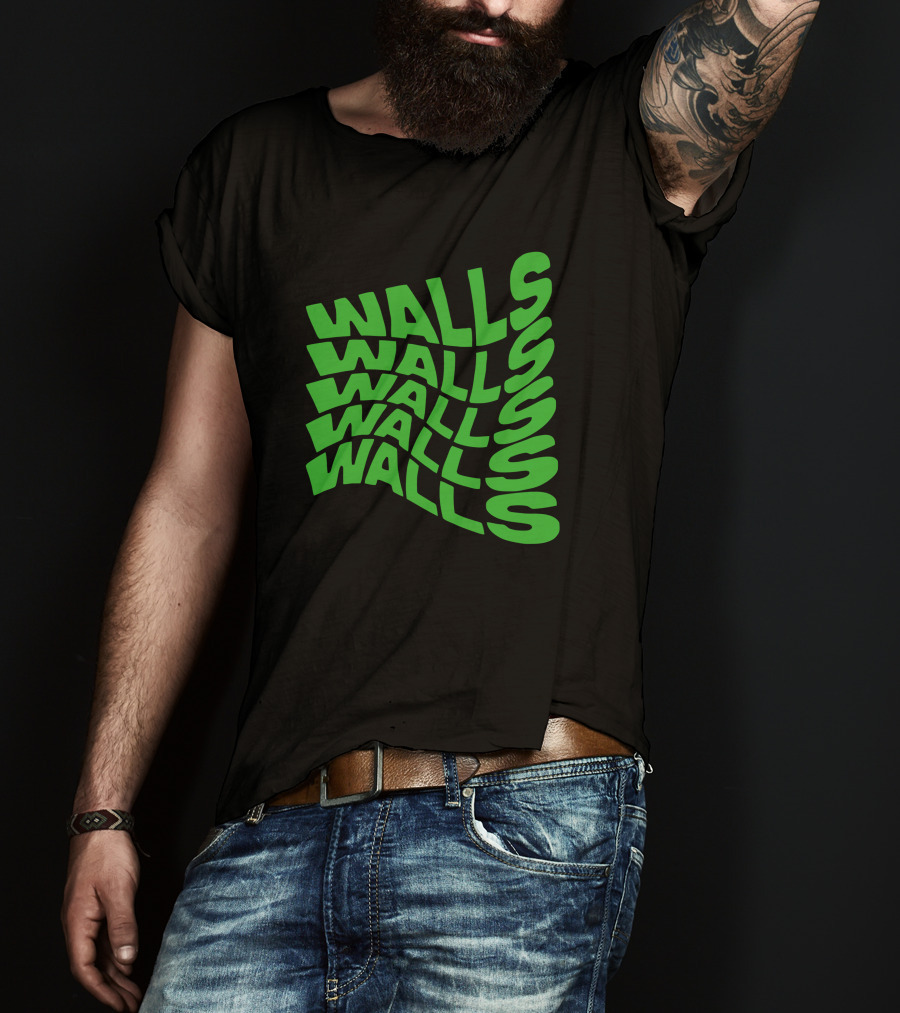 Louis Tomlinson Walls Text Green T-Shirt