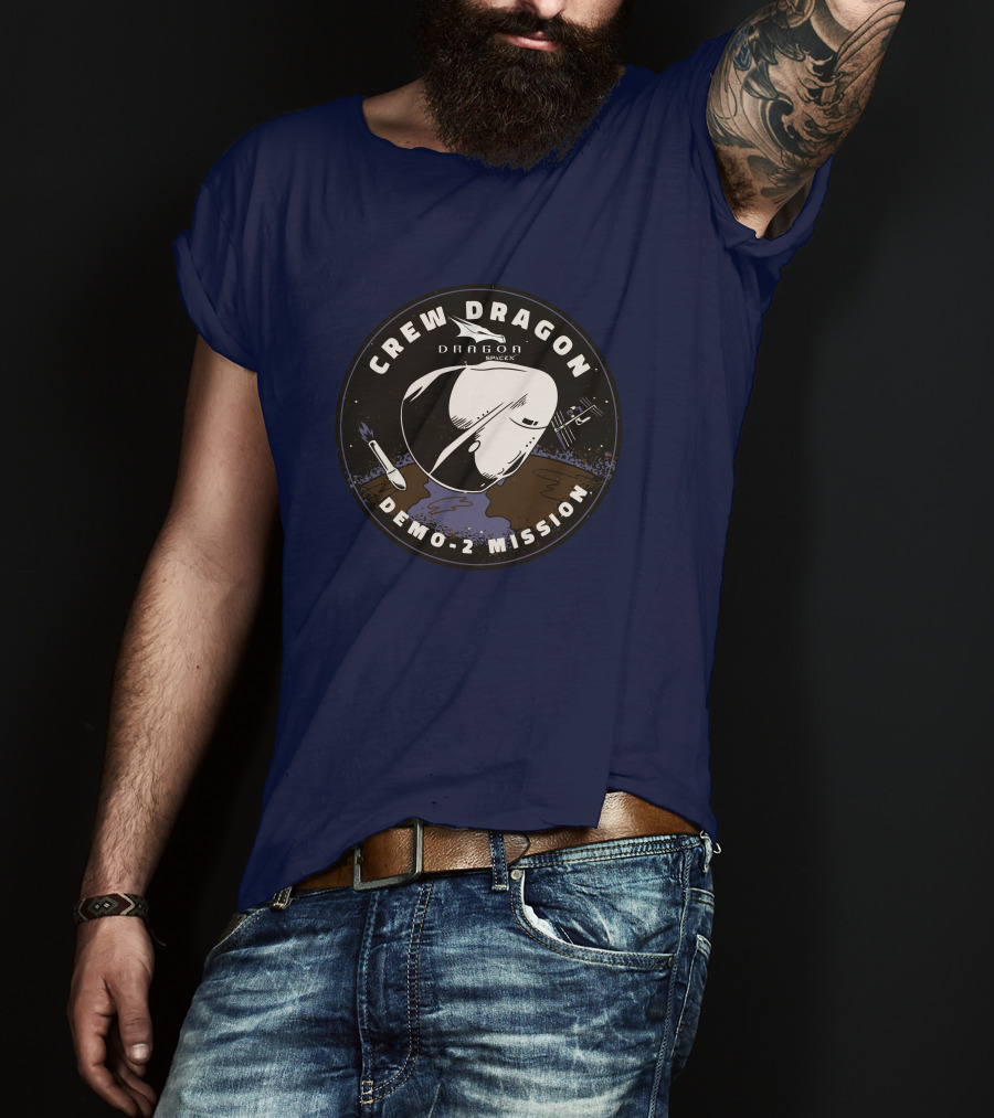Crew Dragon Demo-2 Mission SpaceX T-Shirt