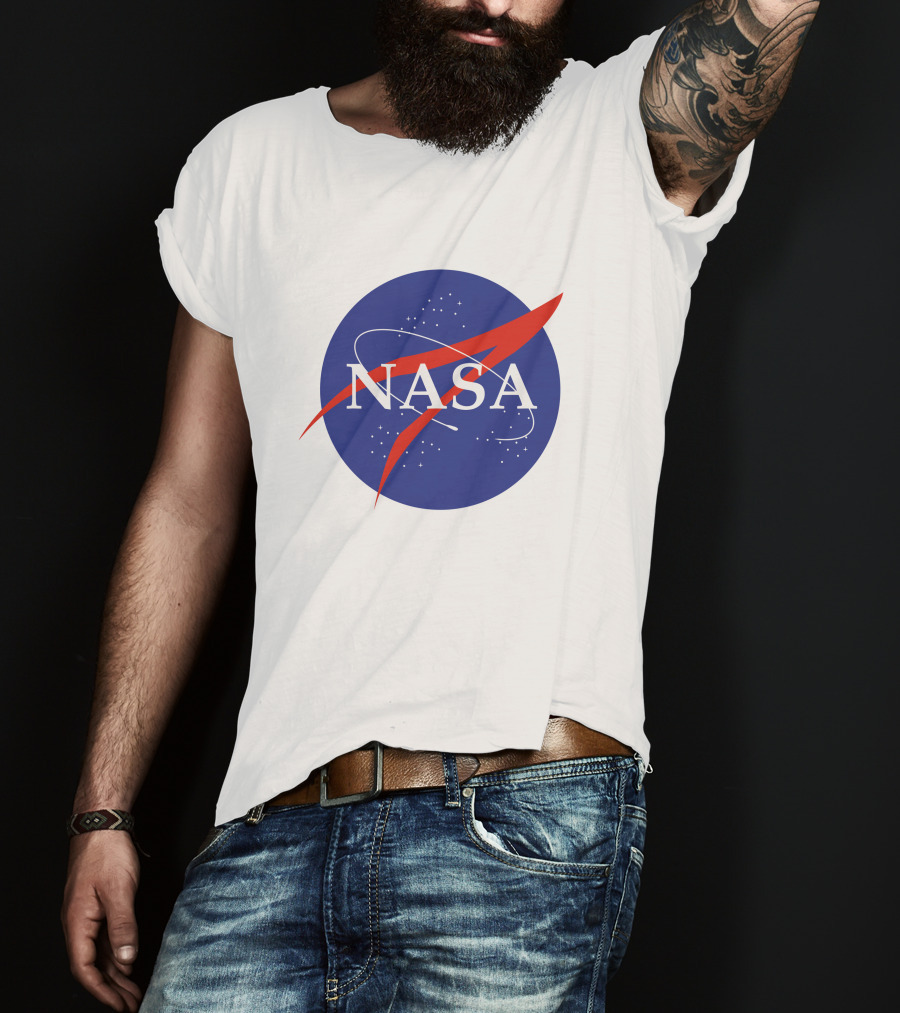 NASA Insignia Logo Classic Blue Red T-Shirt