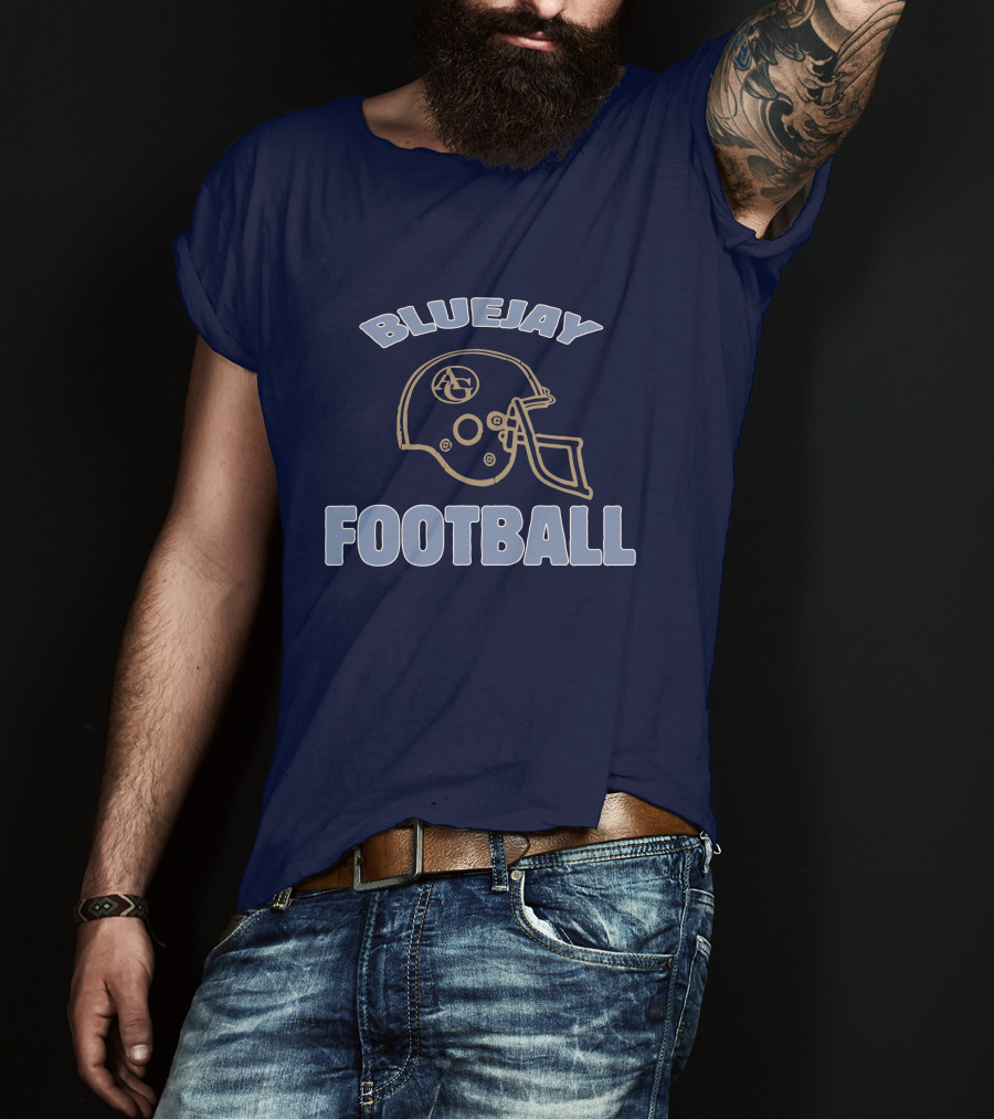 Bluejay Football AG Helmet T-Shirt