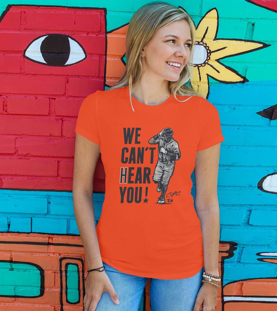 We Can't Hear You Baseball Celebration CFC 37 T-Shirt
