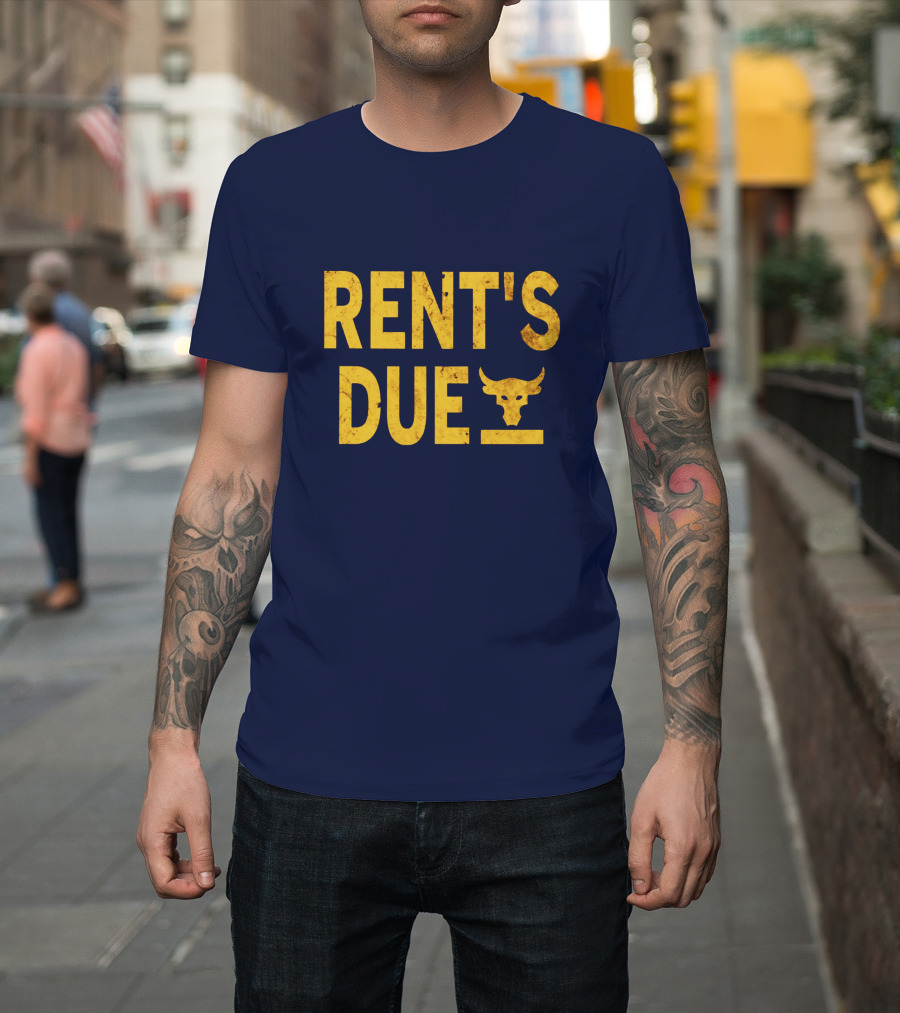 RENT'S DUE Bull Skull T-Shirt