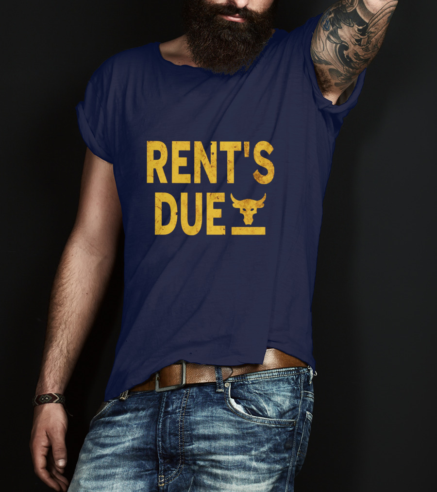 RENT'S DUE Bull Skull T-Shirt