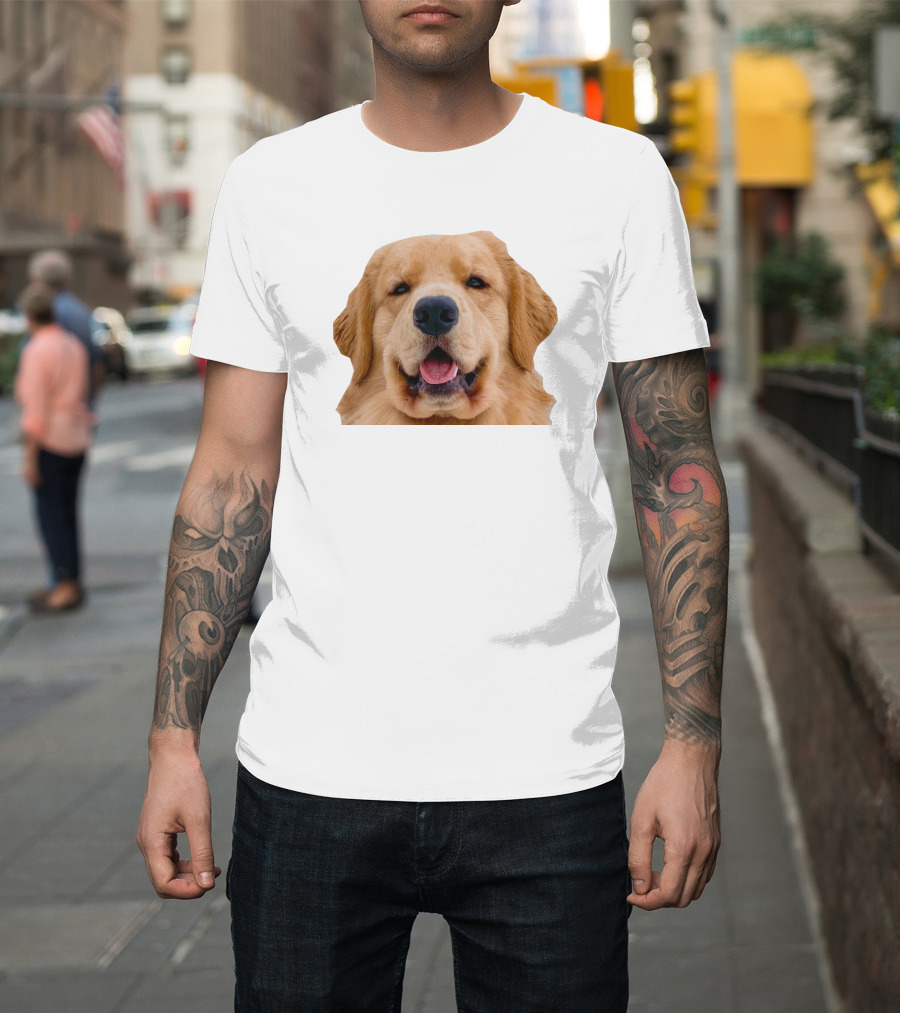 Tucker Budzyn Golden Retriever Face T-Shirt